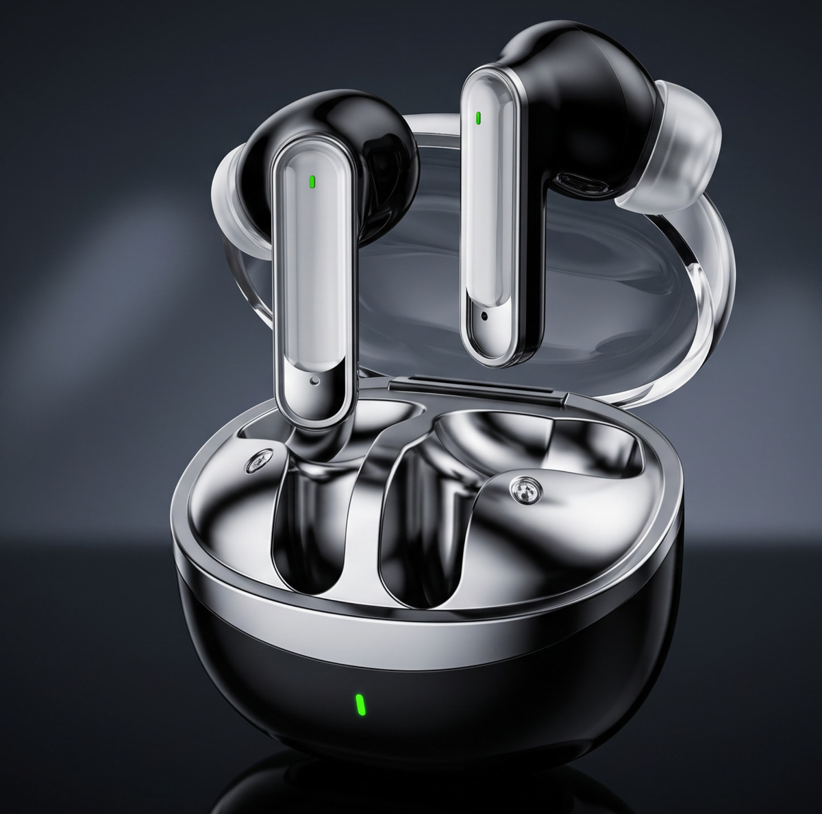 VIZO VR7070 GlassPods Wireless Earbuds ANC Noise Cancellation Bluetooth Earphones