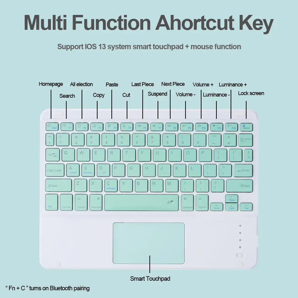 Universal Bluetooth Keyboard Mouse Set with Mouse & Cable