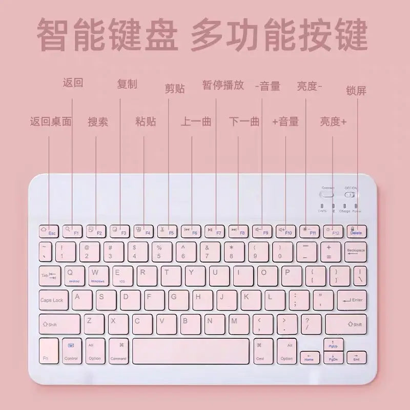 Universal Bluetooth Keyboard Mouse Set with Mouse & Cable