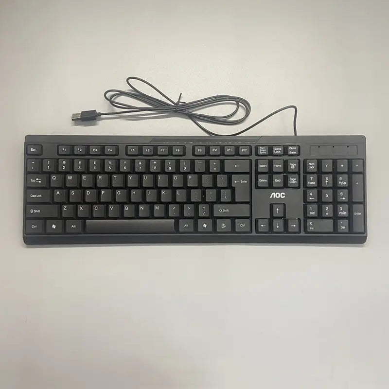 AOC KM160 Wired Keyboard & Mouse Combo Black