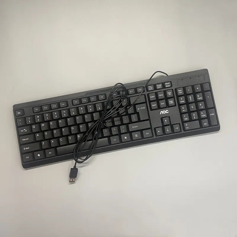 AOC KM160 Wired Keyboard & Mouse Combo Black