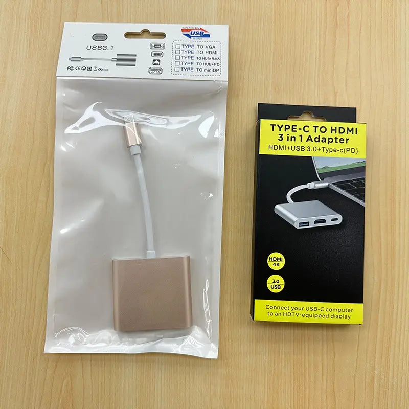 Type-C to HDMI 4K USB Docking Station Silver