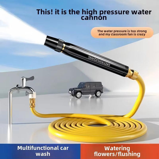 High Pressure Water Nozzle Black Plastic Car Wash Tool