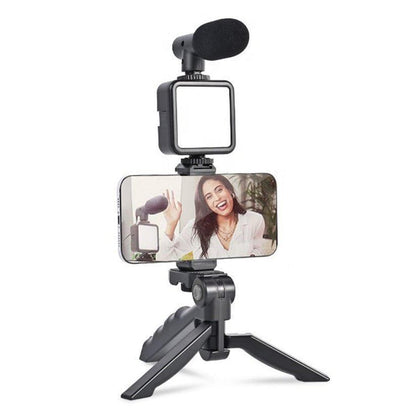 Multi-Functional Tripod Stand Black Portable Video Setup