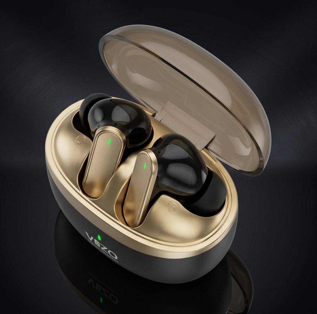 VIZO VR7070 GlassPods Wireless Earbuds ANC Noise Cancellation Bluetooth Earphones