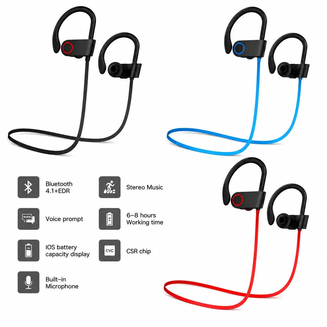 Wireless Bluetooth Headphones With | Mic Noise Cancelling Headsets Stereo Sound Earphones | Sports Gaming Headphones Supports