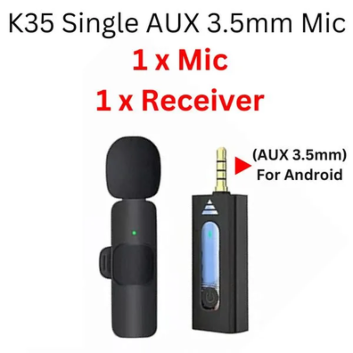 K8 Wireless Microphone for Android & iPhone | Noise Reduction Mic