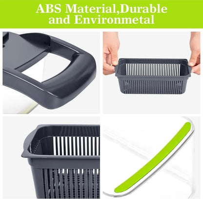 Compact Vegetable Cutter with Egg Separator & 3 Blades