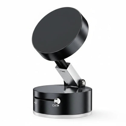 Sable adjustable magnetic smartphone mount stand in matte black with a foldable multi-pivot arm for car dashboards.